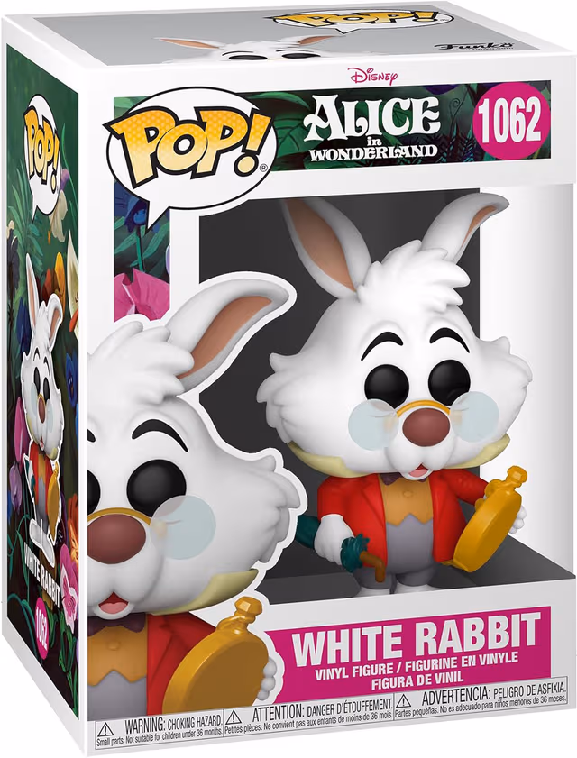 FUNKO! POP VINYL ALICE 70TH WHITE RABBIT W.WATCH