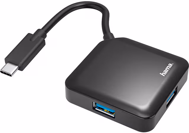 HAMA USB-C-hubb (4 portar)
