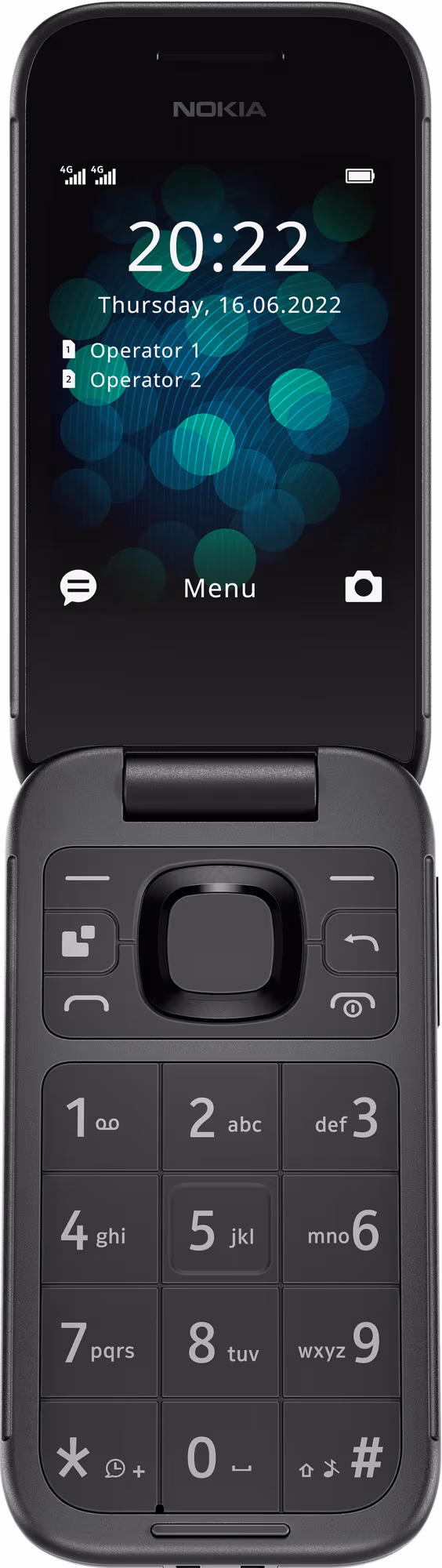 Nokia 2660 flipptelefon (svart)