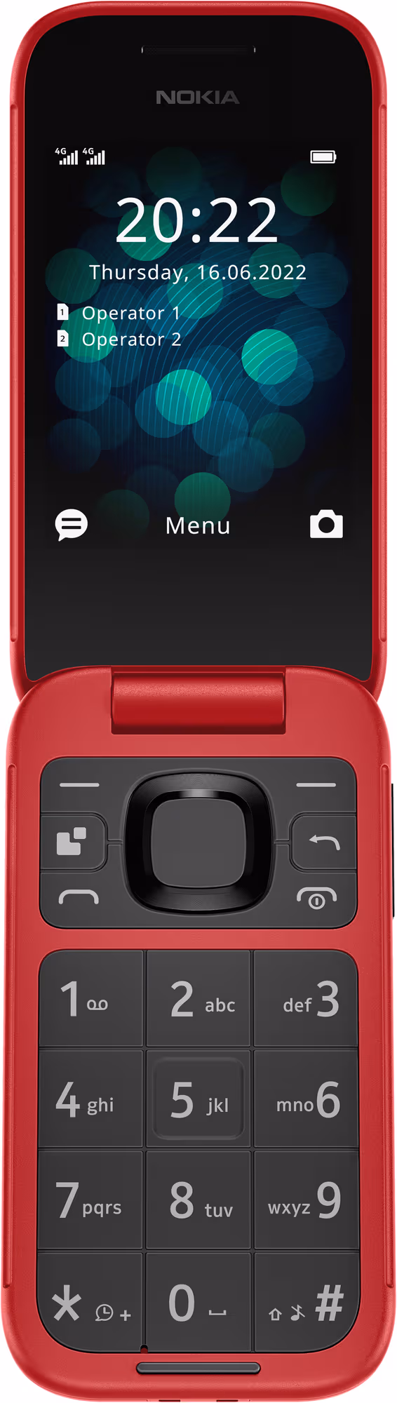 Nokia 2660 flipptelefon (röd)