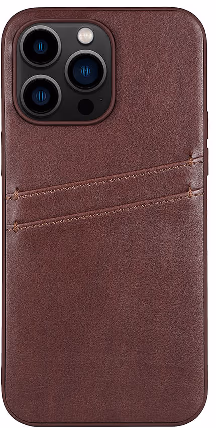 BUFFALO Back cover PU 2 card iPhone 14 Pro Max 6,7" Brown