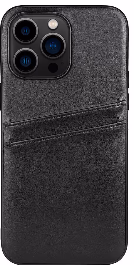 BUFFALO Back cover PU 2 card iPhone 14 Pro Max 6,7" Black
