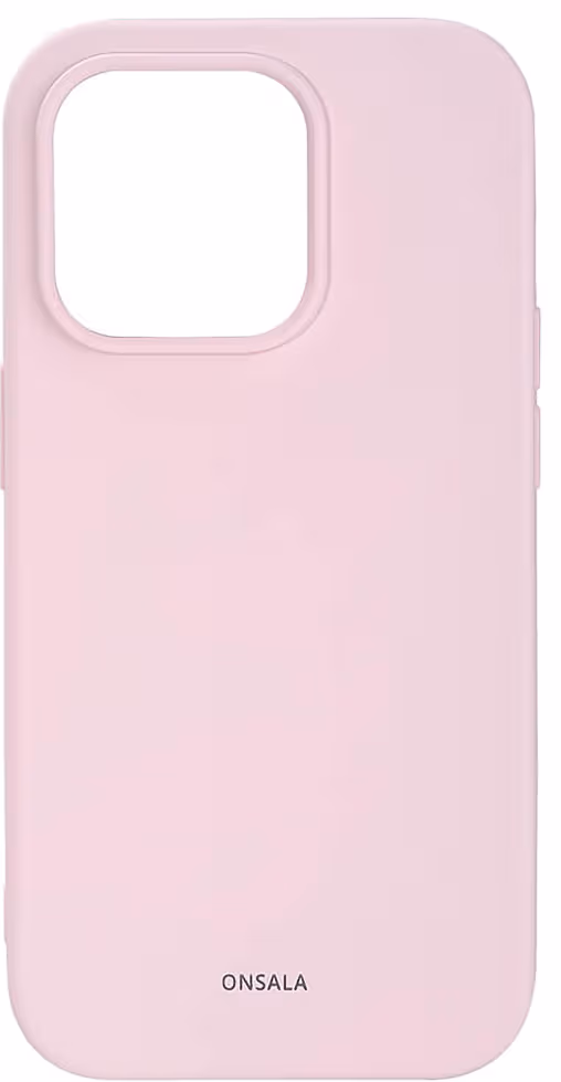 ONSALA Backcover Silicone iPhone 14 Pro 6,1" Chalk Pink