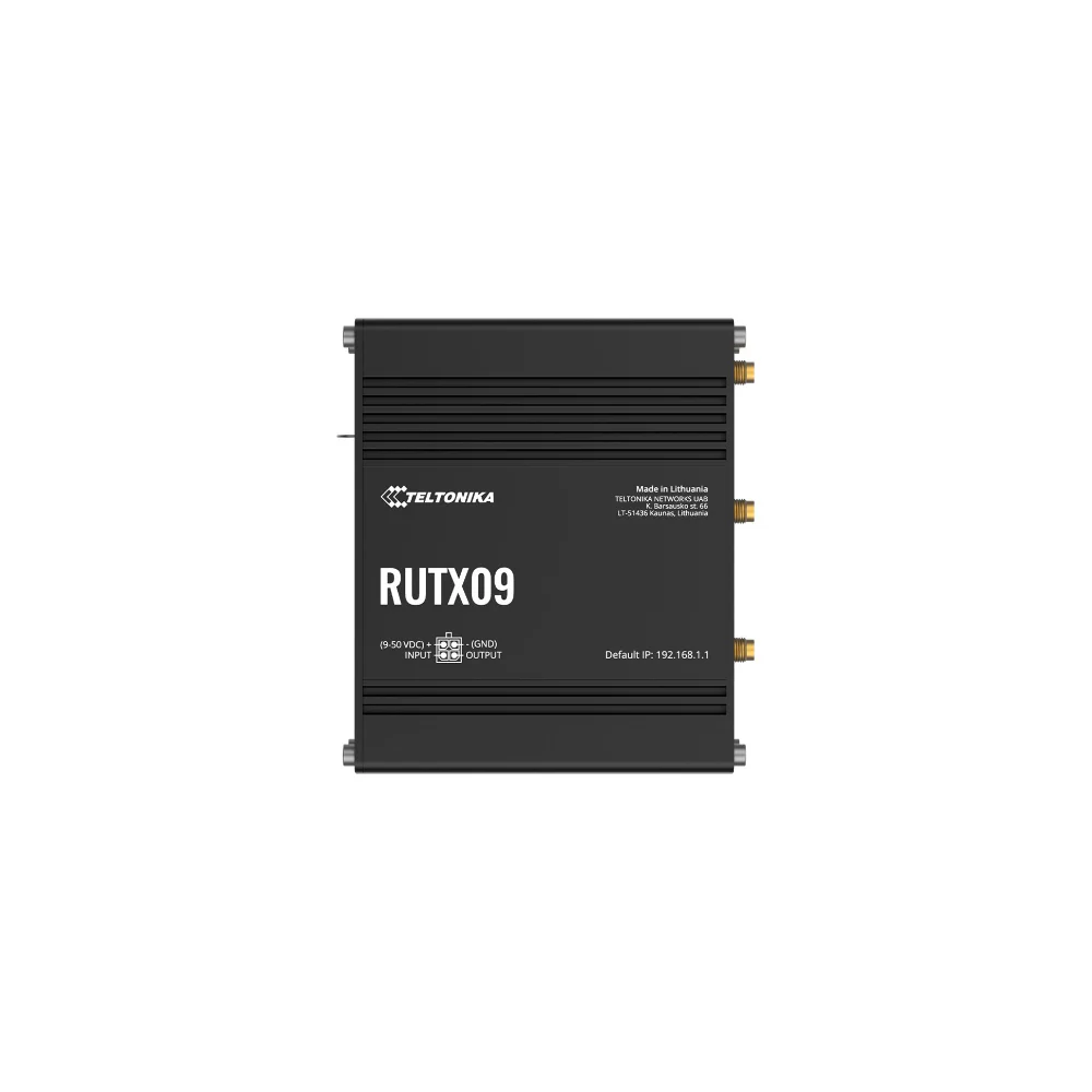 Teltonika RUTX09 - router - WWAN - DIN rail mountable - Router
