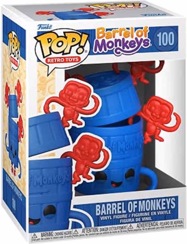 FUNKO! POP VINYL BARREL OF MONKEYS BARREL & MO