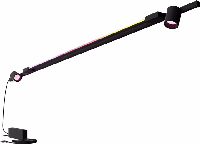 Philips Hue Perifo Wall Set - 2 Cylinder Spots + Light tube - Black