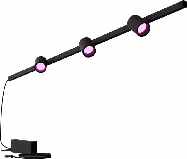 Philips Hue Perifo Ceiling Set - 3 Cylinder Spots - Black