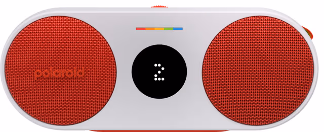 Polaroid Music P2 trådlös bärbar högtalare (röd/vit)