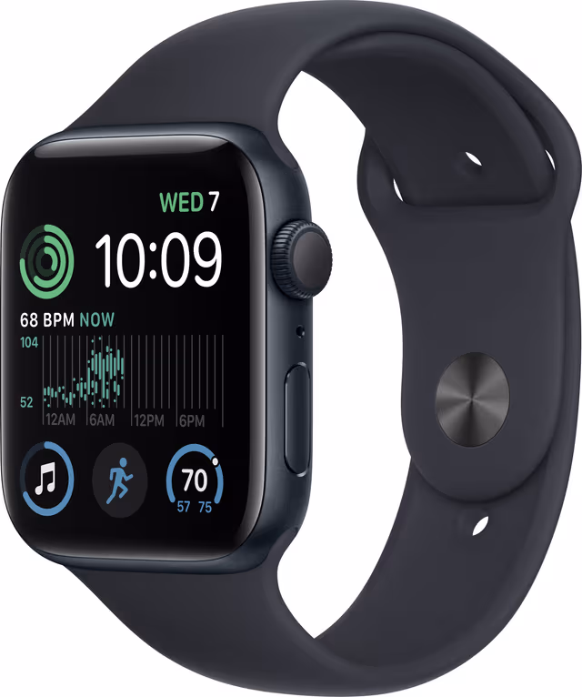 Apple Watch SE 2nd Gen 44 mm GPS (Midnight Alu/Midnight sport band)
