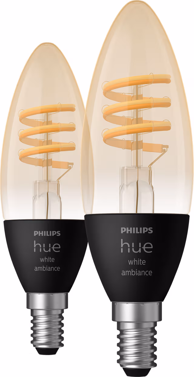 Philips Hue WA Filament smart glödlampa B39 E14 4,6 W 2pcs