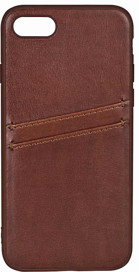 BUFFALO Back cover PU 2 card iPhone 7 / 8 / SE Brown