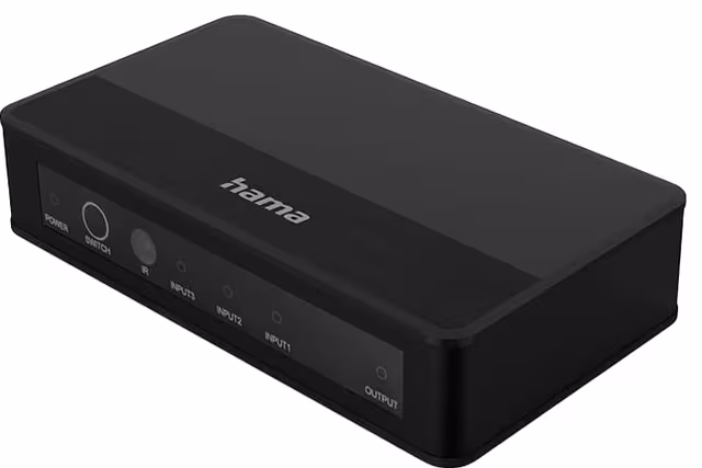 Hama 3x1 - switch - 3 ports
