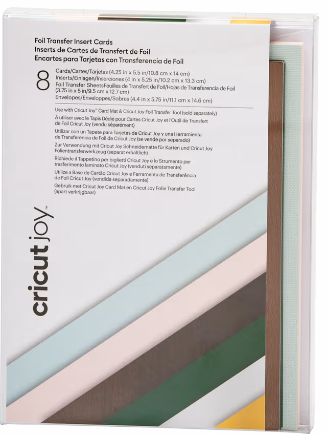 Cricut Joy A2 Foil insättningskort 8st (forest)