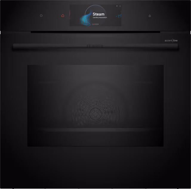 Bosch Serie 8 Inbyggnadsugn med Full Ånga HSG958DB1S (Svart)