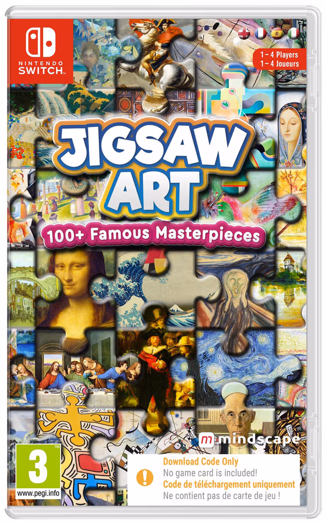 Jigsaw Art: 100+ Famous Masterpieces (Code in a Box) - Nintendo Switch - Pussel