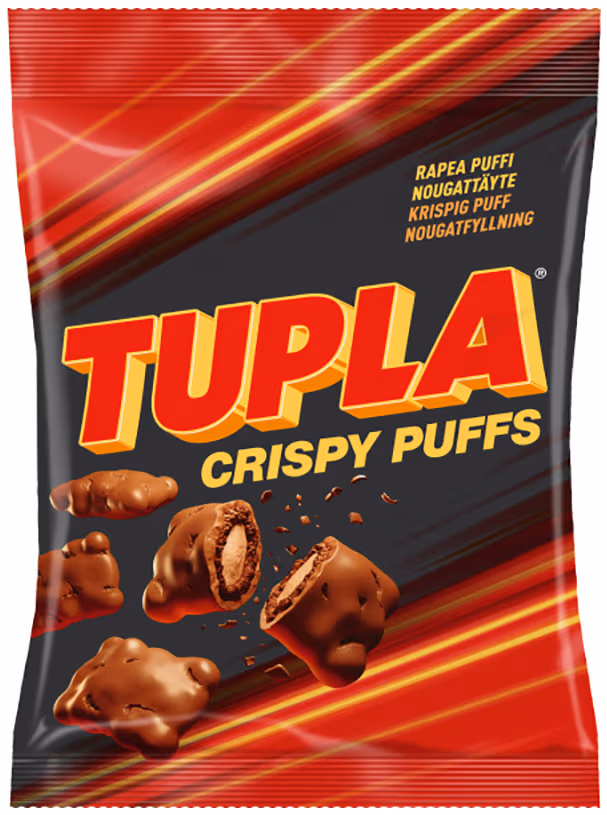 Tupla Crispy Puffs choklad