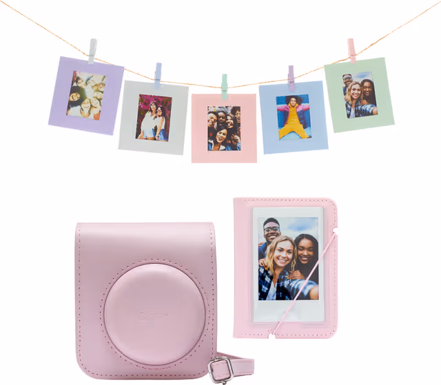 Fujifilm INSTAX Mini 12 Accessory Kit - Ljusrosa