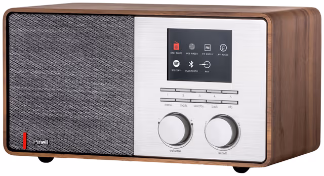 Pinell Supersound 301 digitalradio (valnöt)