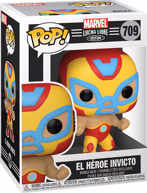 Funko Pop! Vinyl Marvel Lucha Libre El Héroe Invicto Iron Man figur