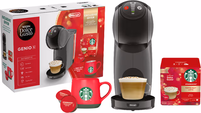 Nescafé Dolce Gusto Genio S kapselmaskin Starbucks semesterpaket