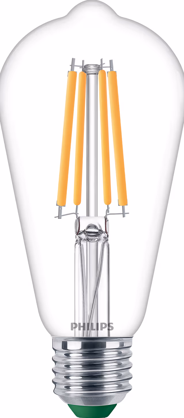 Philips LED-glödlampa Edison 6W/827 (60W) Clear E27