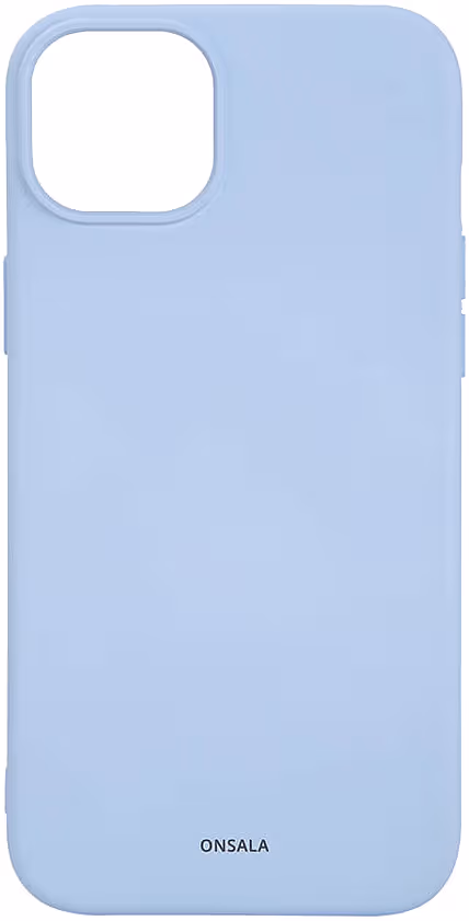 ONSALA Back Sil Touch Recycled MagSerie iPhone 15 Plus Light Blue