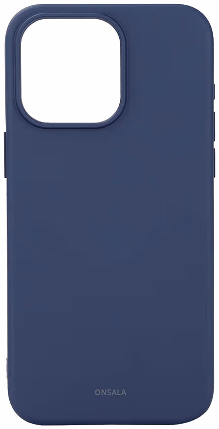 ONSALA Back Sil Touch Recycled MagSerie iPhone 15 Pro Max Dark Blue