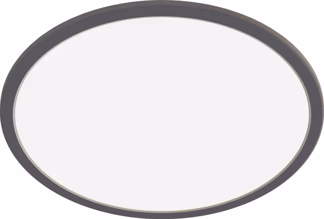 Philips Superslim CL550 Ceiling lamp Ø300 mm LED 18W 2700K SceneSwitch IP44, Black
