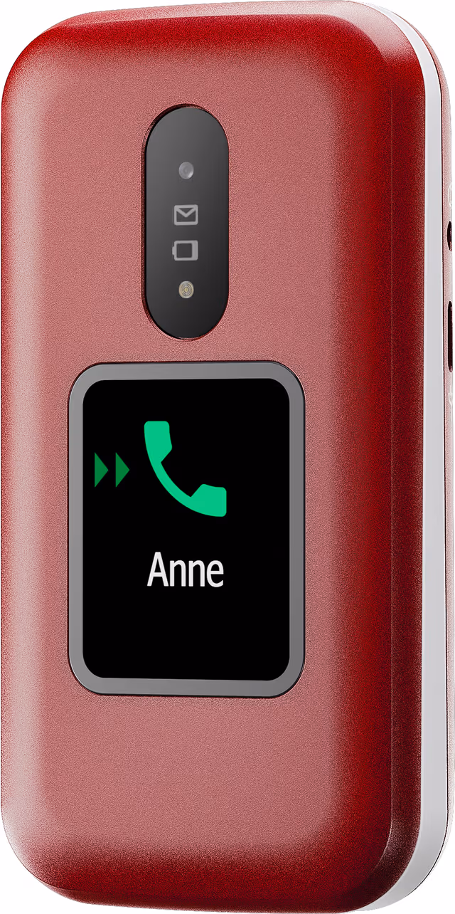 Doro 2881 mobiltelefon (röd)