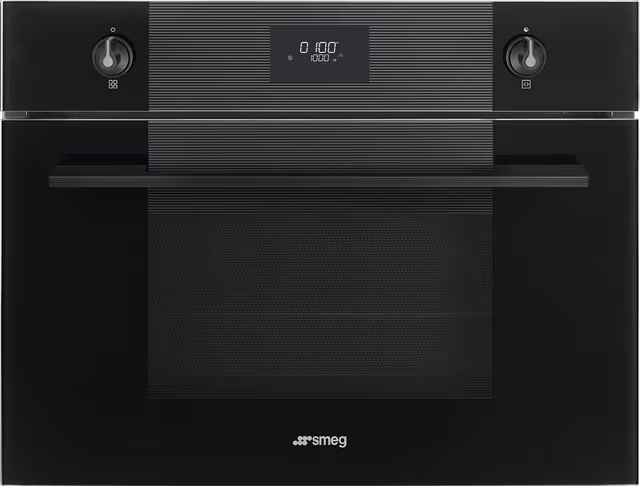 Smeg Serie Linea Kompaktugn med mikro SO4101M1B3 (svart)