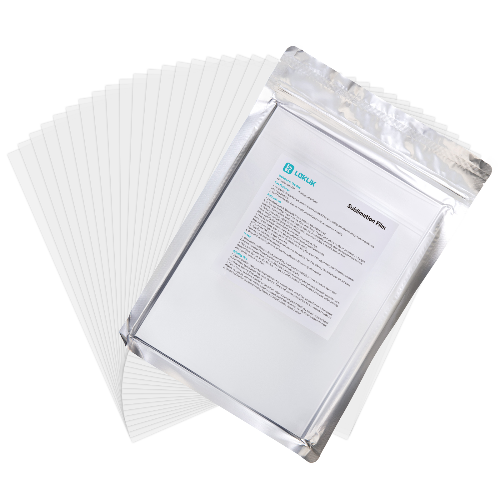 LOKLiK Sublimation film for Phone Case - 20 pieces