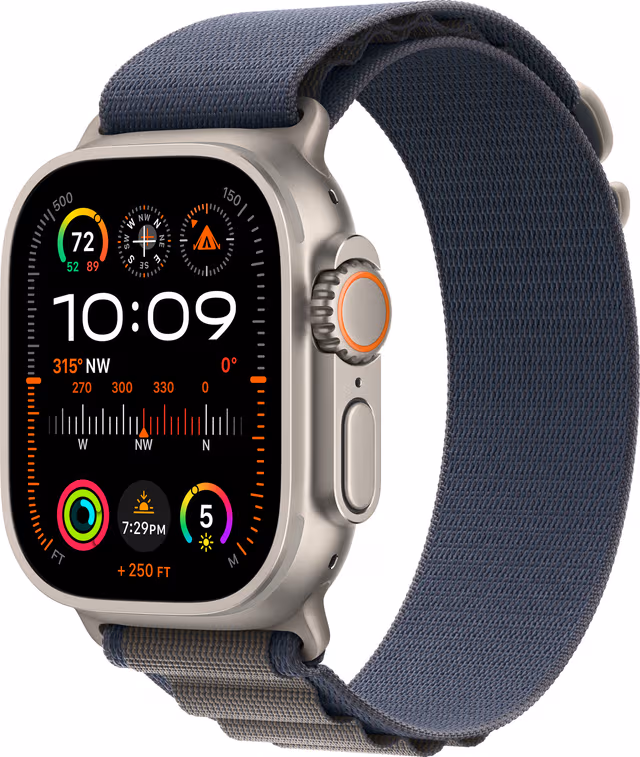 Apple Watch Ultra 2 49mm GPS+CEL Titanium S (Blue/Alpine Loop)
