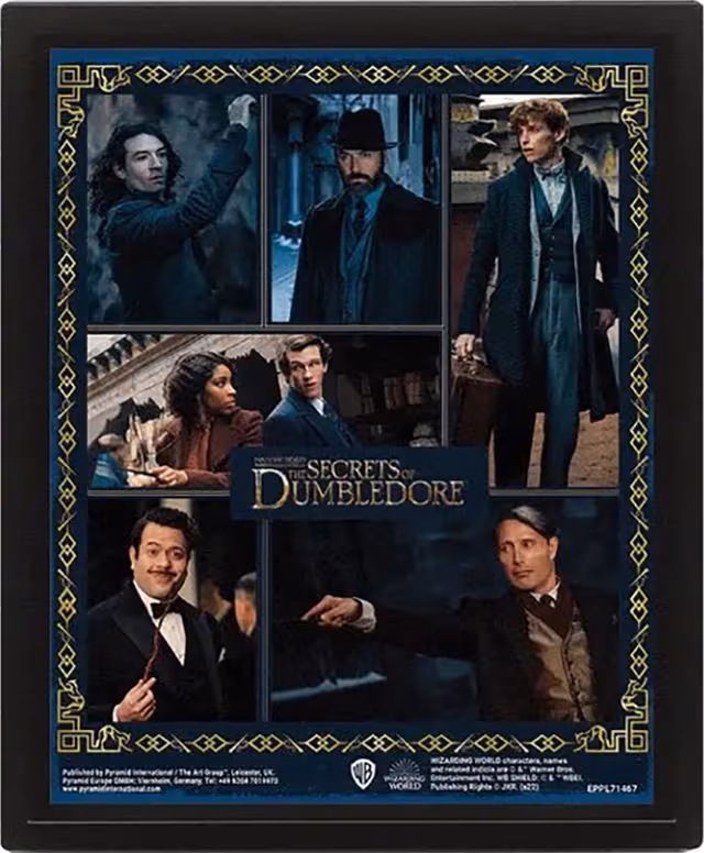 Pan Vision Fantastic Beasts 3D-poster (Dumbledore)