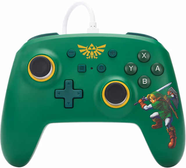 PowerA Nintendo Switch med USB-ansluten spelkontroll Zelda Edition
