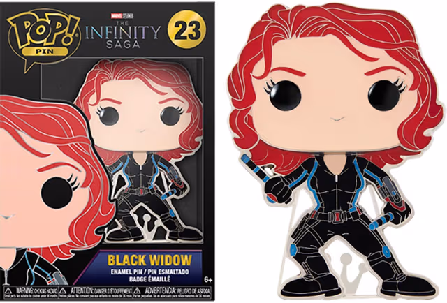 Funko Pin Badge Marvel Infinity Saga Black Widow