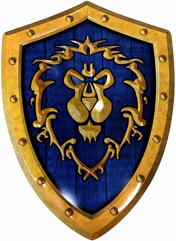 ABYstyle World of Warcraft Alliance metalltryck sköld