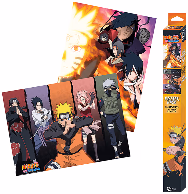 ABYstyle - NARUTO SHIPPUDEN Set 2 Chibi Posters Groups (52x38cm) - Affisch