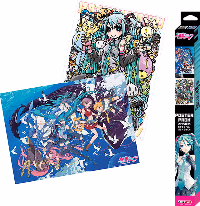 GB eye Hatsune Miku två affischer