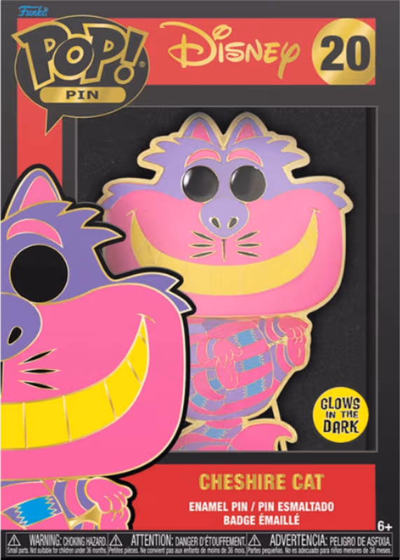 Funko Pin Badge Disney Cheshire Cat märke