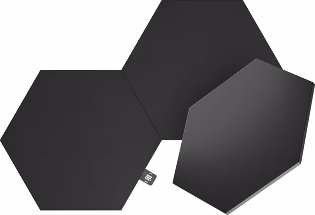Nanoleaf Shapes Black Hexagons Expansion Pack (3 Panels)