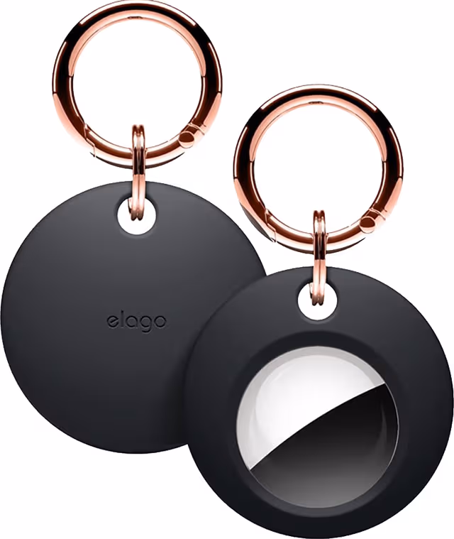 Elago Basic Key Chain for AirTag Black