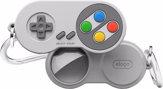 Elago W5 Retro Airtag Case for AirTag Light Grey