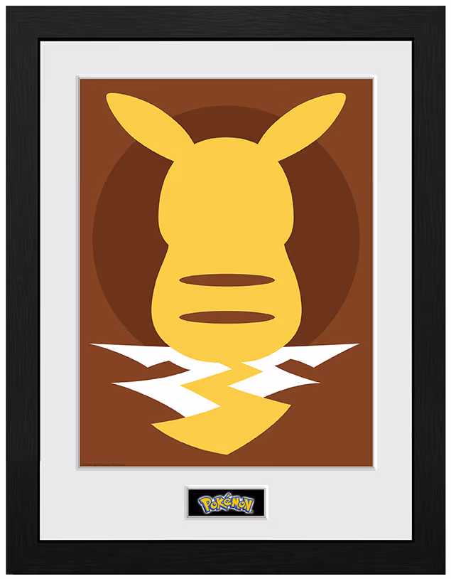 ABYstyle - POKEMON Framed print Pikachu Silhouette 25" - Bild