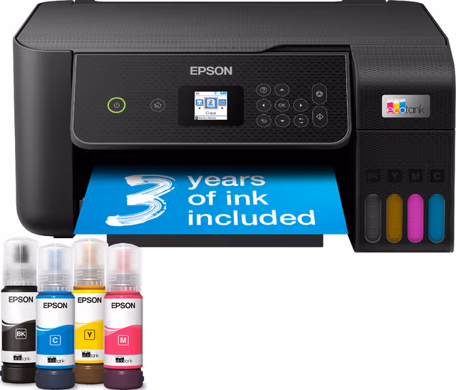 Epson EcoTank ET-2875 multifunktionsskrivare C11CJ66424 (svart)
