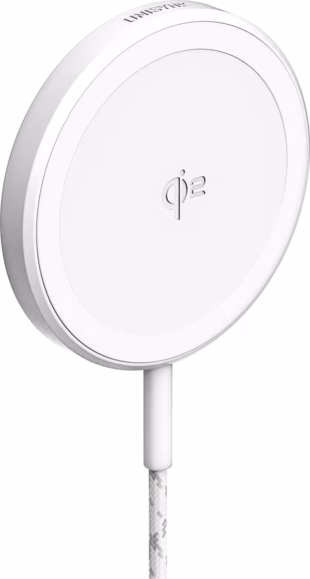 Unisynk Qi2 Magnetic Wireless Charger 15W - 2m - White