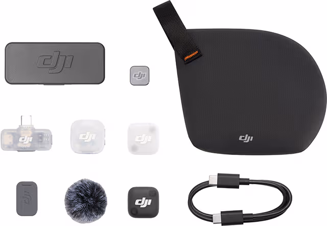 DJI Mic Mini 2 trådlöst mikrofonsystem (1 TX + 1 Mobile RX + laddningsfodral)