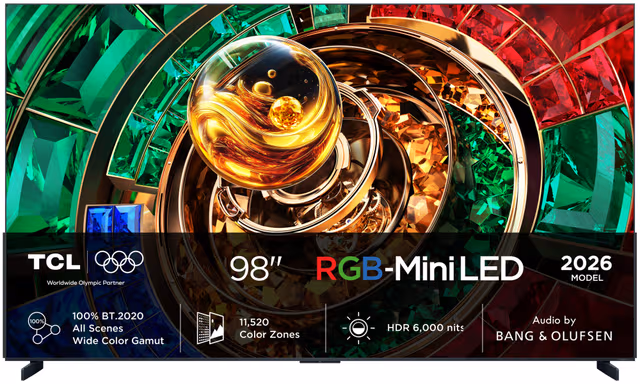 TCL 98" RM9L 4K RGB-Mini LED TV (2026)