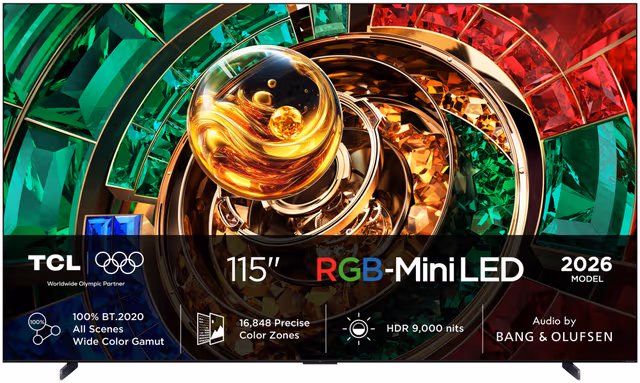 TCL 115" RM9L 4K RGB-Mini LED TV (2026)