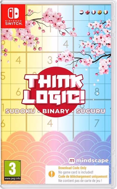 Think Logic! Sudoku - Binary - Suguru (Code in a Box) - Nintendo Switch - Pussel
