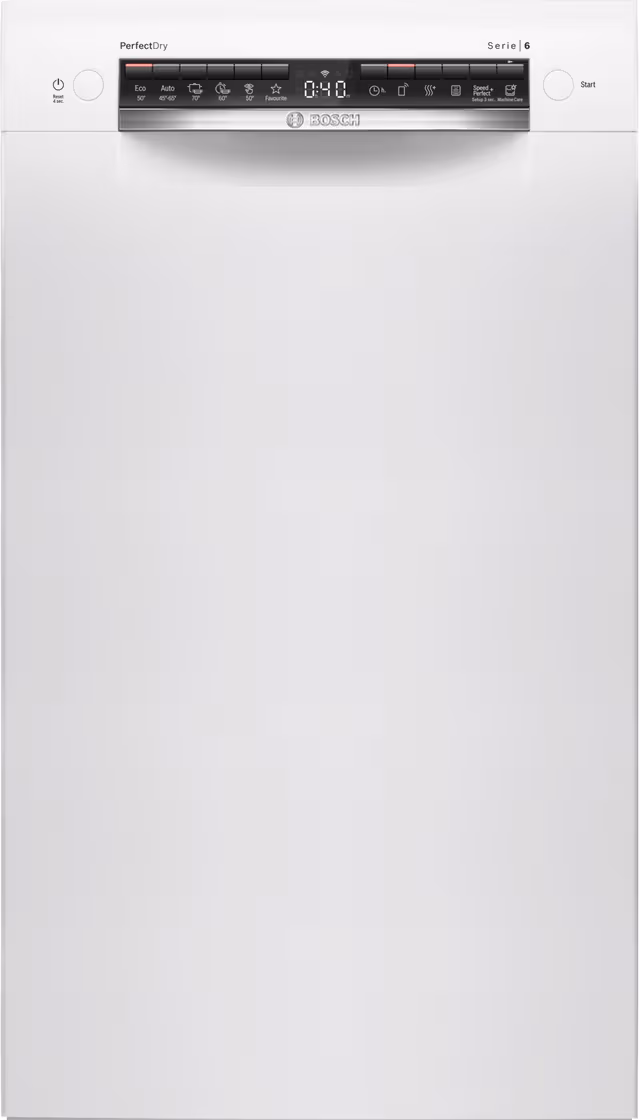 Bosch Serie 6 Diskmaskin SPU6ZMW02S (vit 45cm)